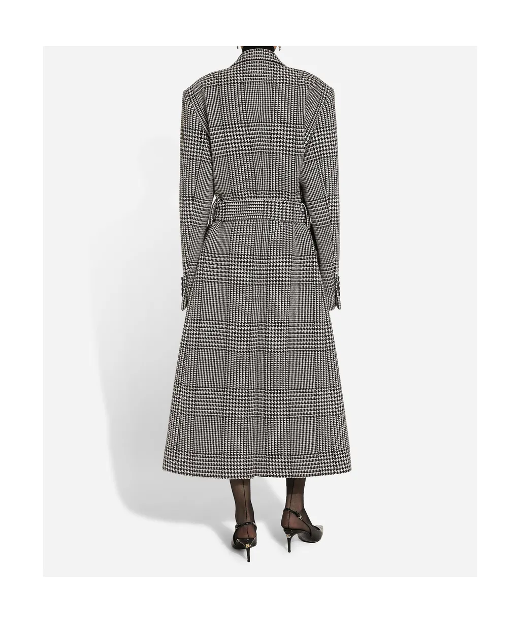 Check-Pattern Coat