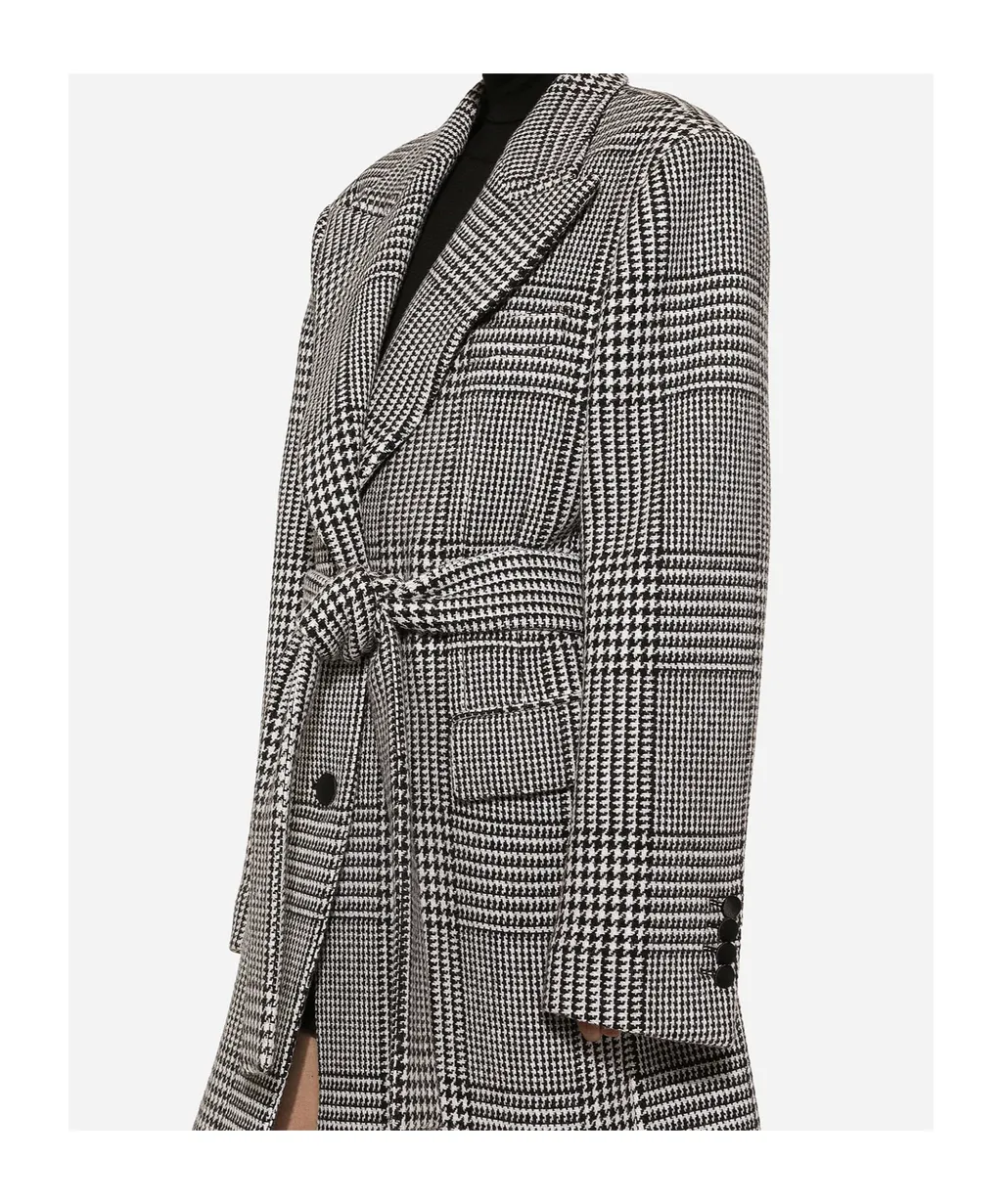 Check-Pattern Coat