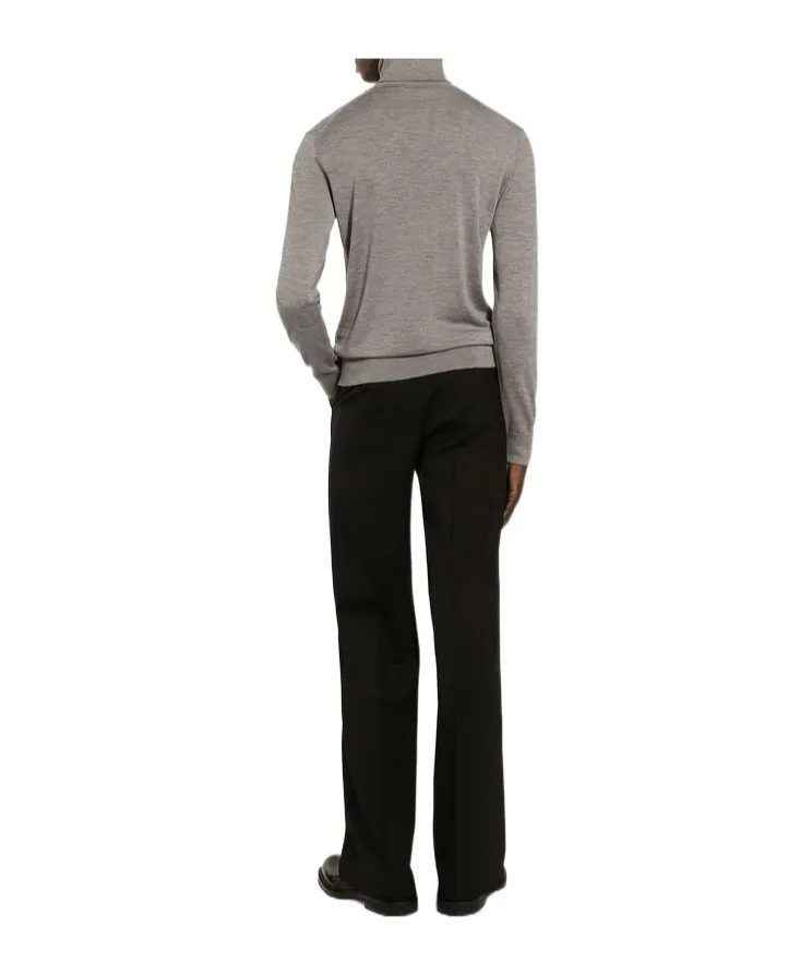 Dg Logo Embroidered Turtleneck Jumper
