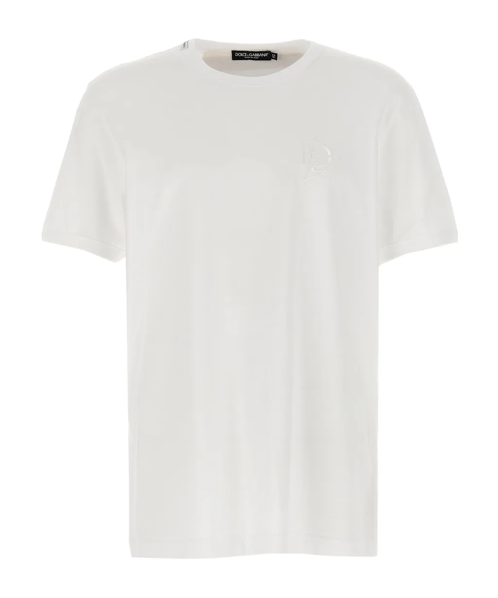 Logo Embroidered Crewneck T-Shirt