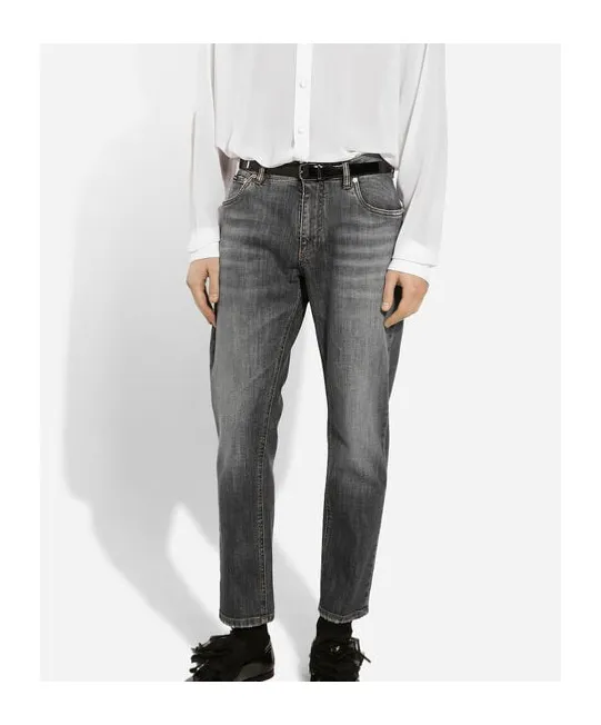 Logo Embroidered Jeans