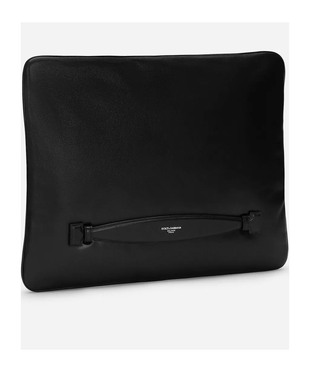 Logo Printed Clutch Bag