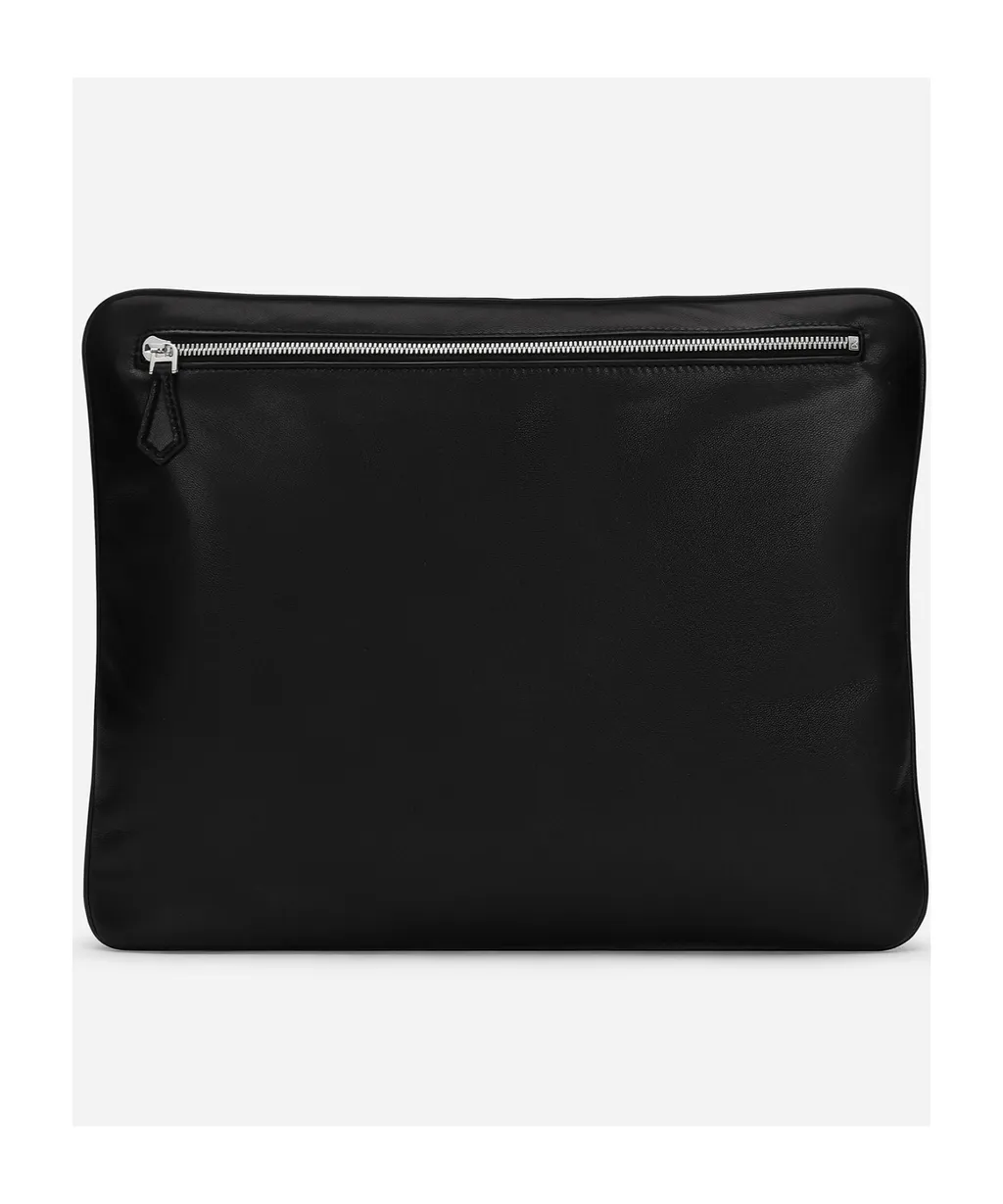 Logo Printed Clutch Bag