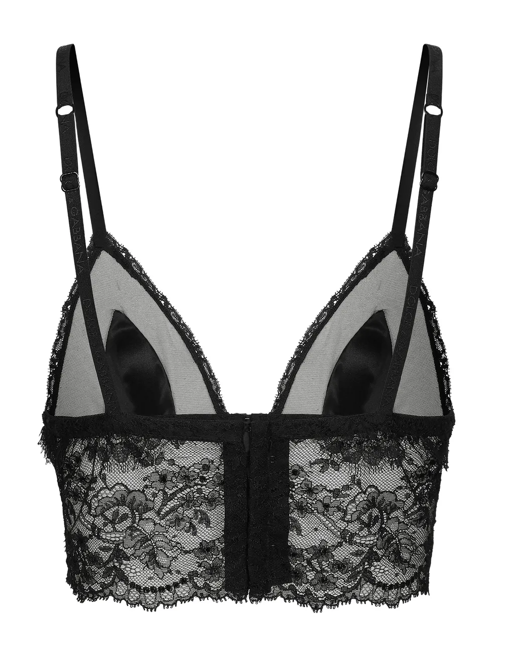 Lace Detailed Satin Bralette