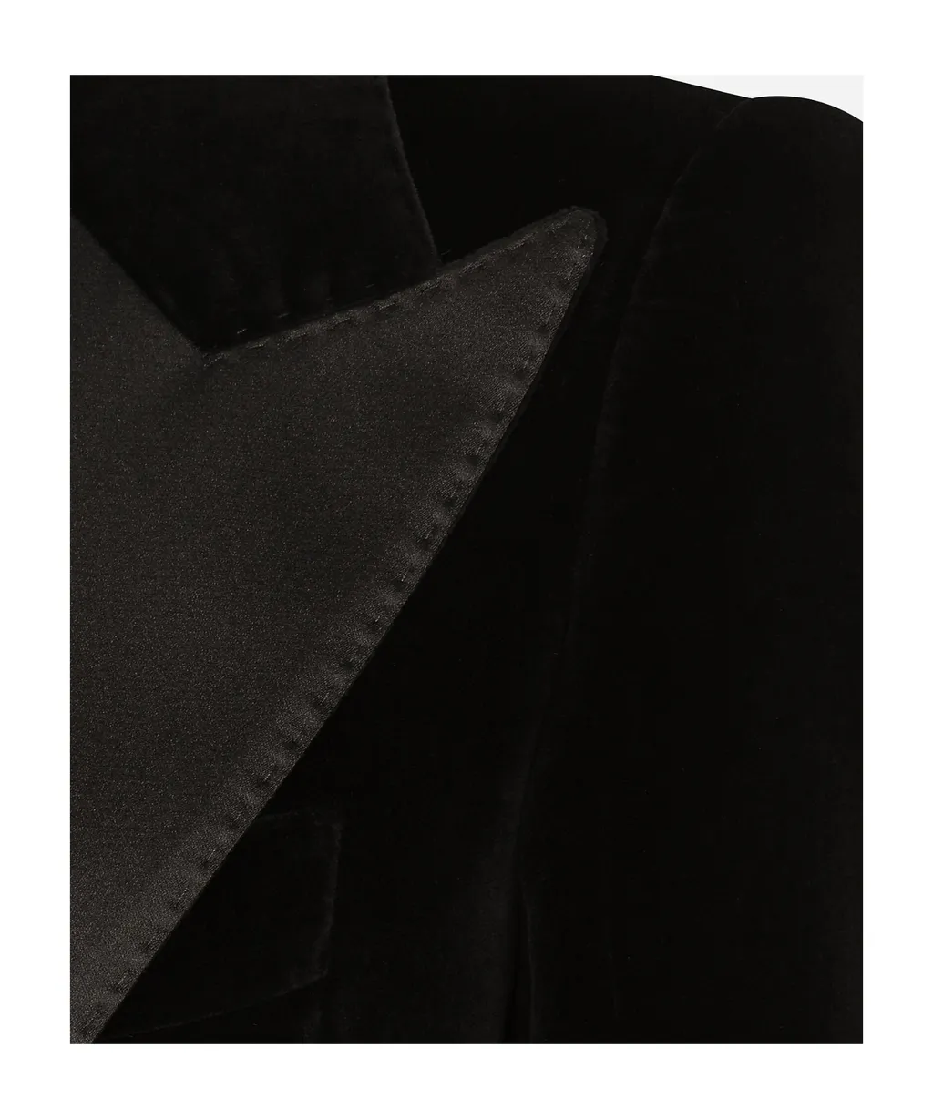 Single-Breasted Velvet Turlington Tuxedo Jacket