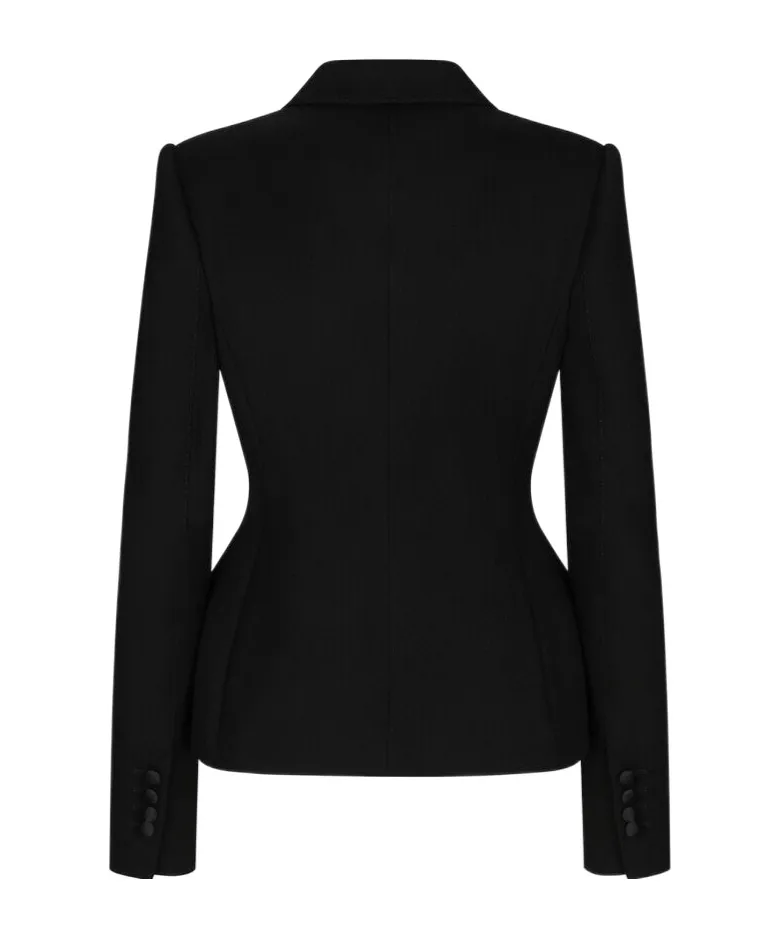 Double-Breasted Long Sleeved Blazer