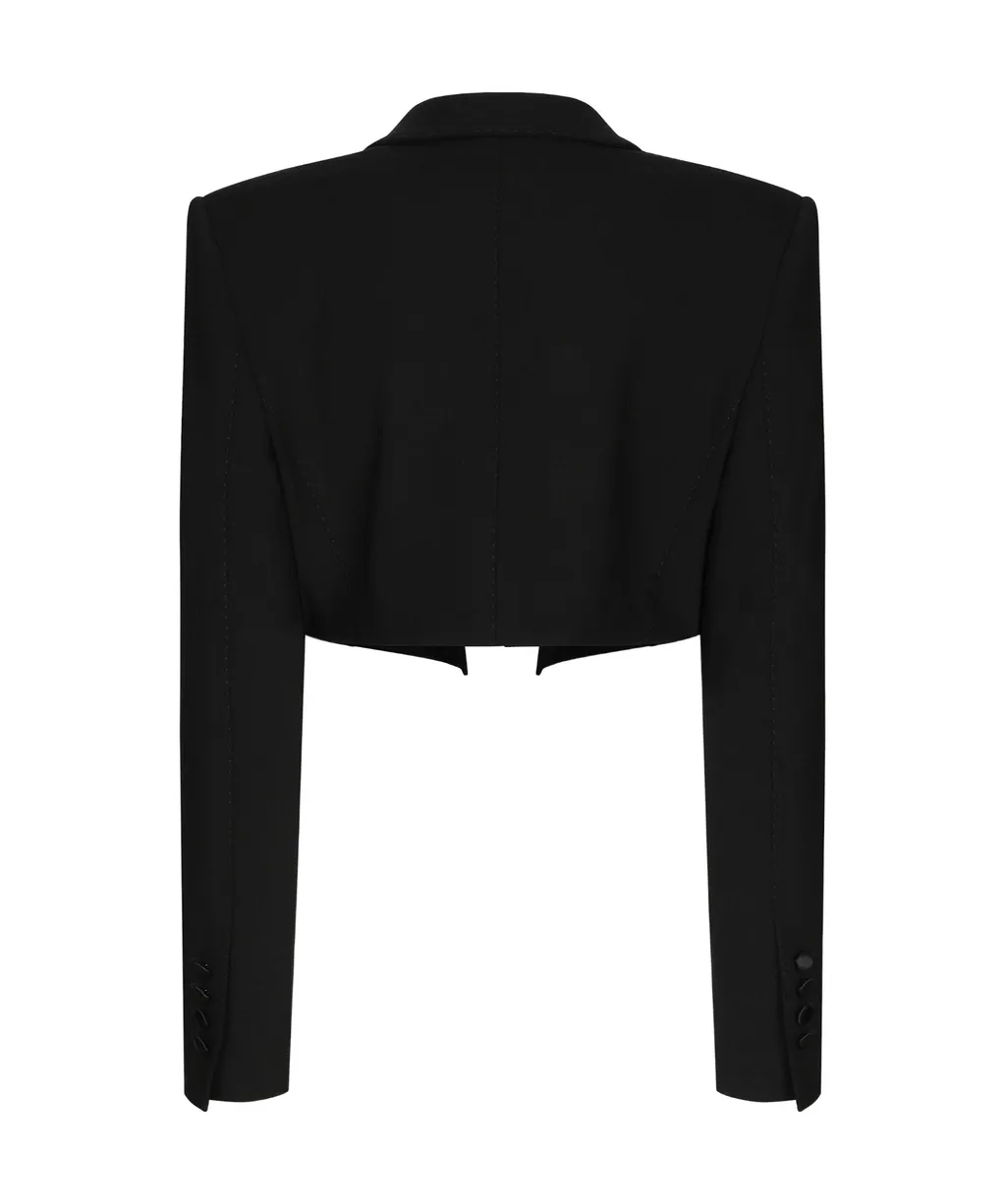 Gabardine Spencer Tuxedo Jacket