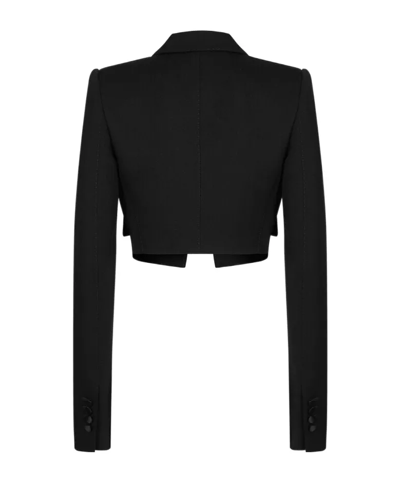Gabardine Spencer Tuxedo Jacket