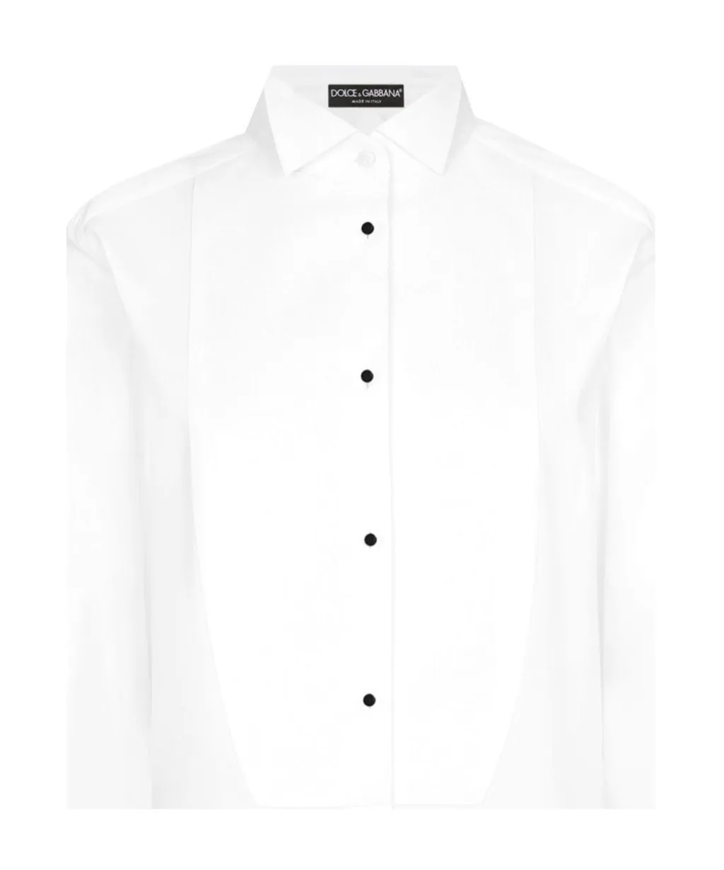 Piqué Front Poplin Shirt