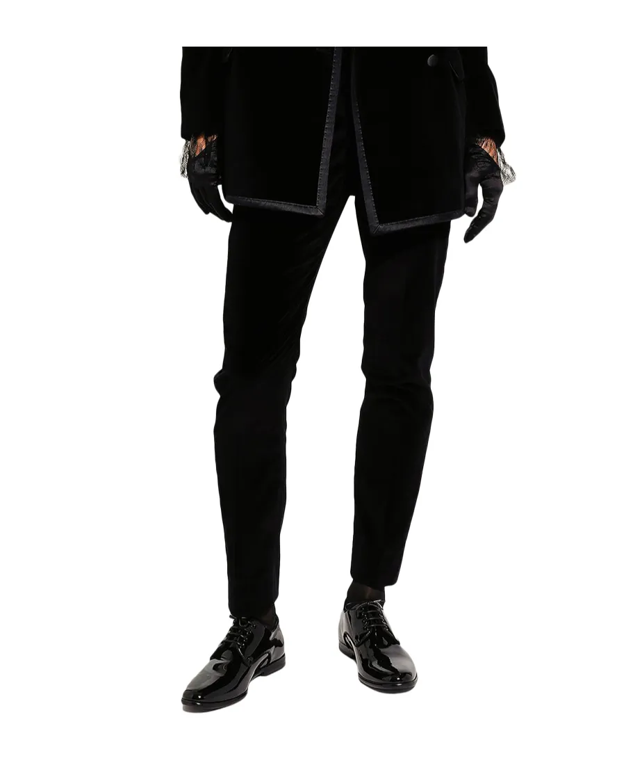 Tailored Velvet Tuxedo Pants