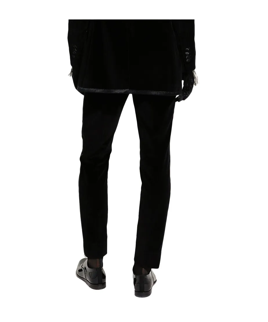 Tailored Velvet Tuxedo Pants