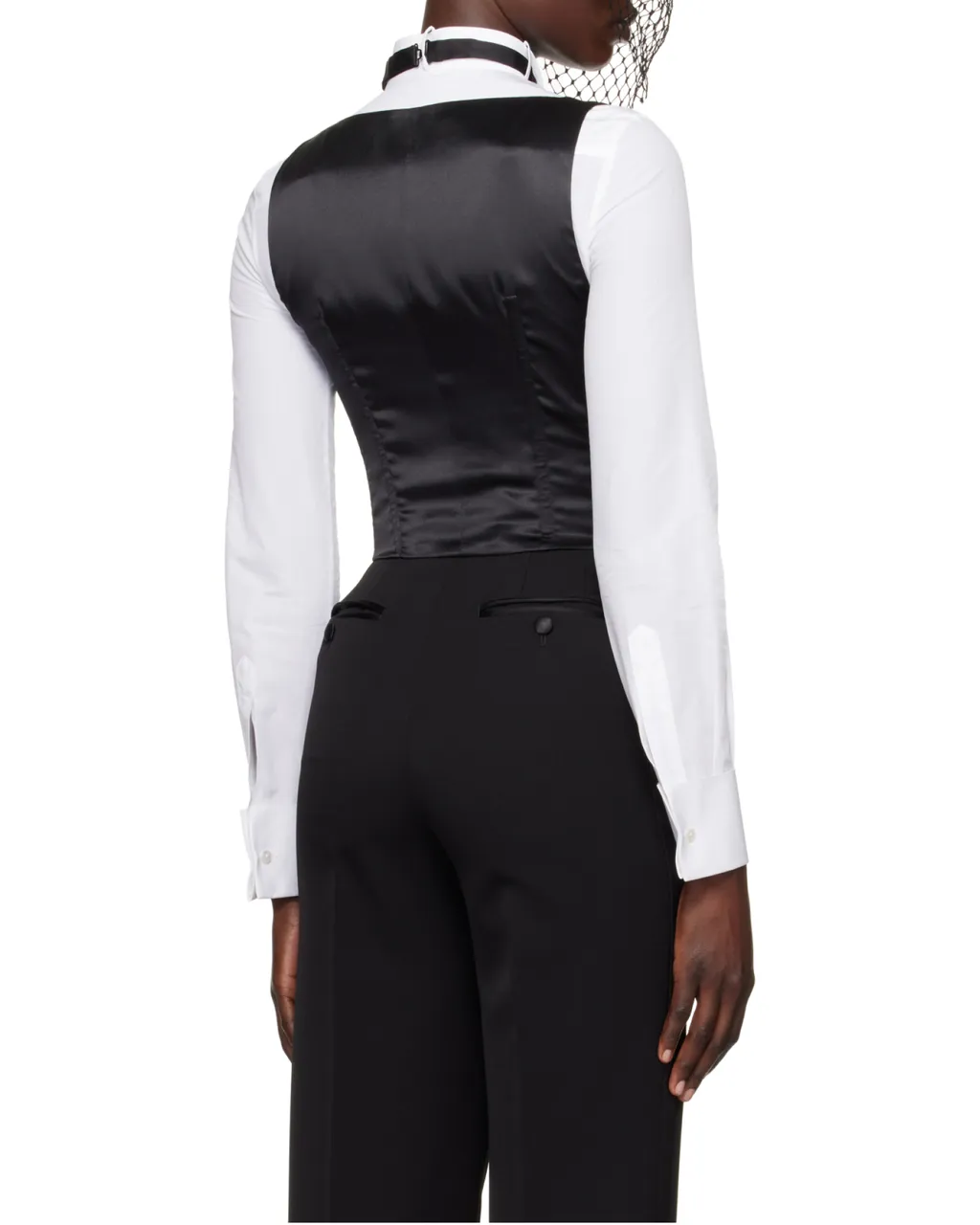 Sleeveless Satin Vest