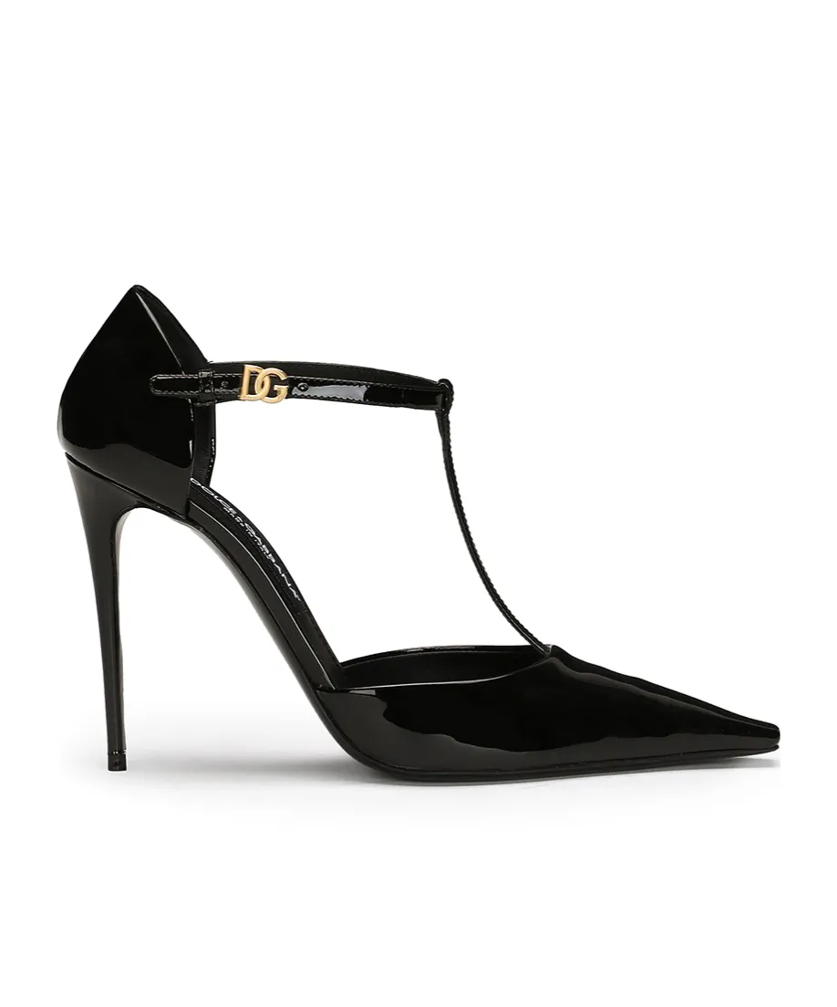 T-Bar Pointed Toe Pumps