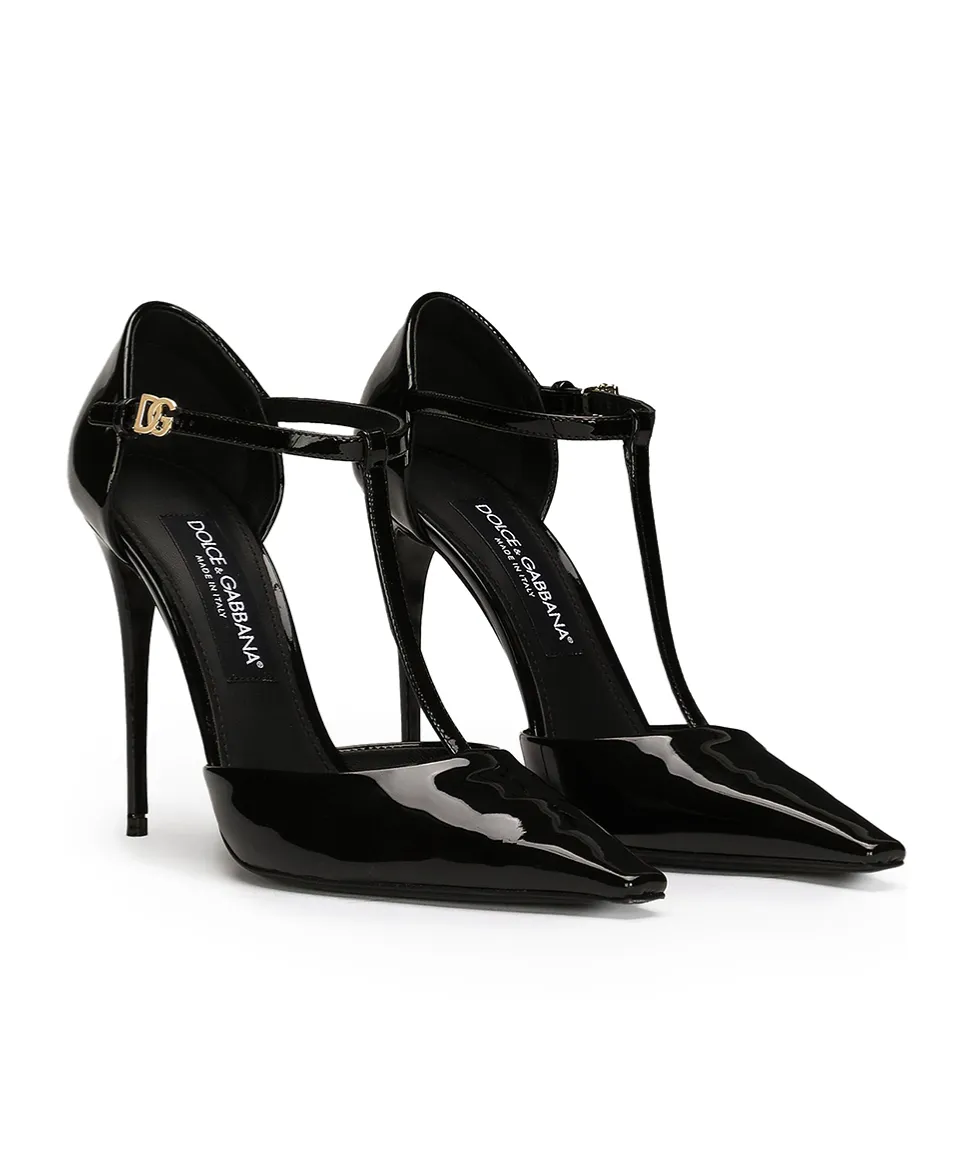 T-Bar Pointed Toe Pumps