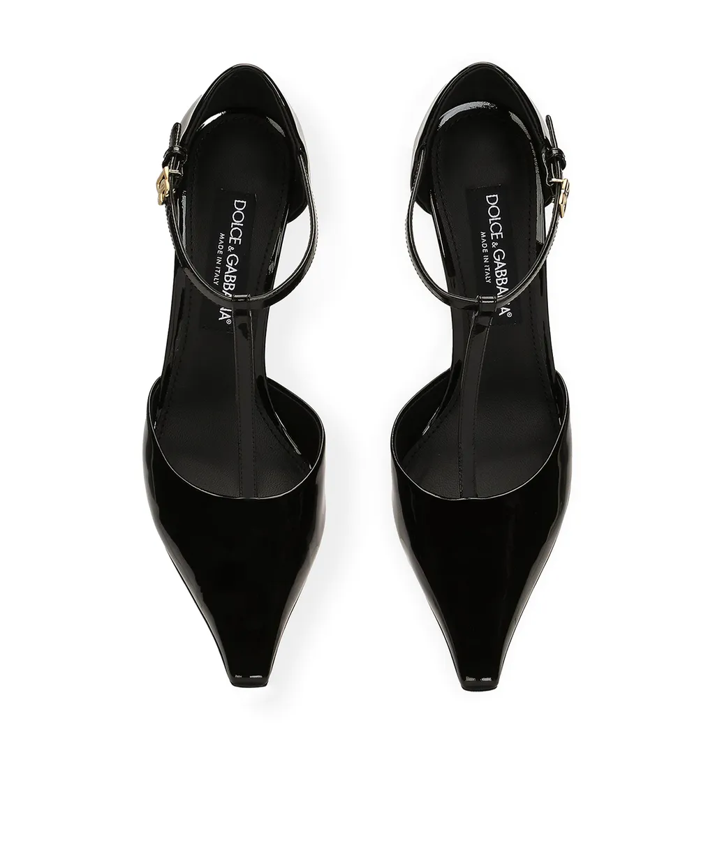 T-Bar Pointed Toe Pumps