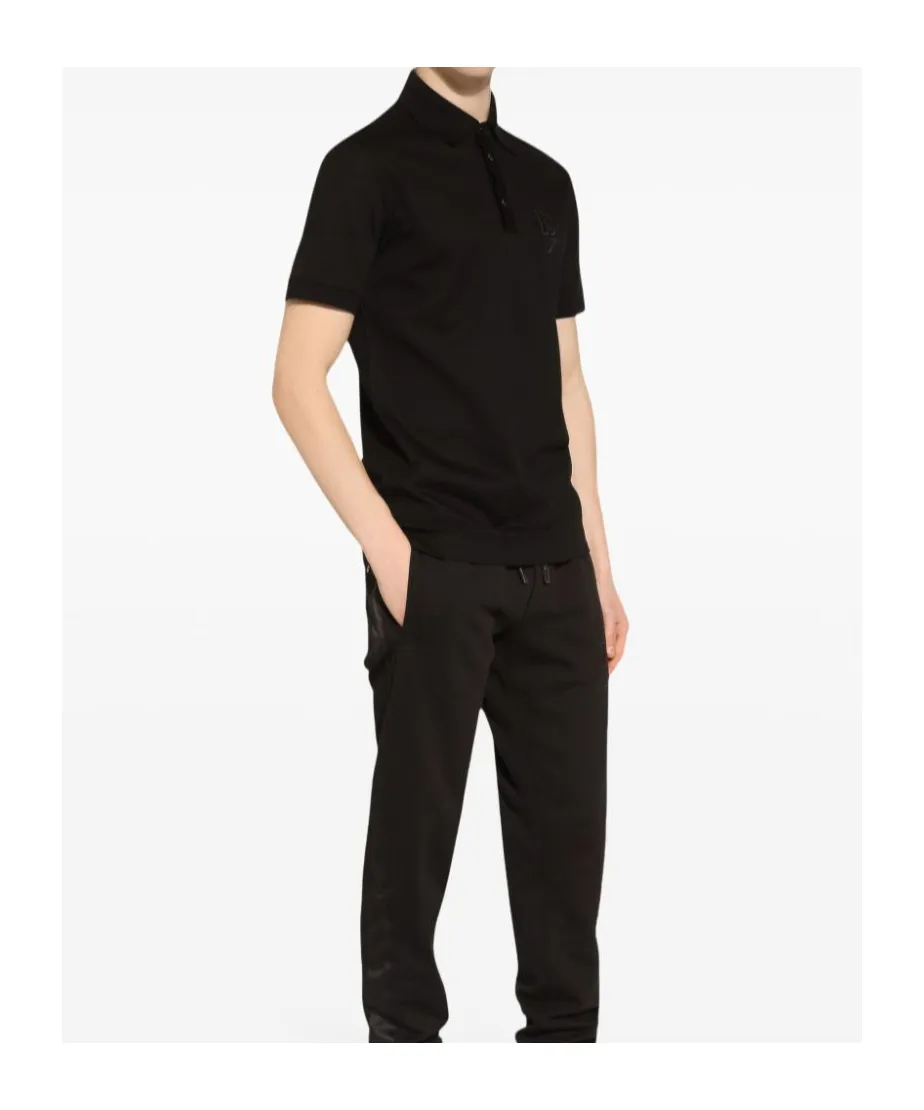 Logo Embroidered Short-Sleeved Polo Shirt