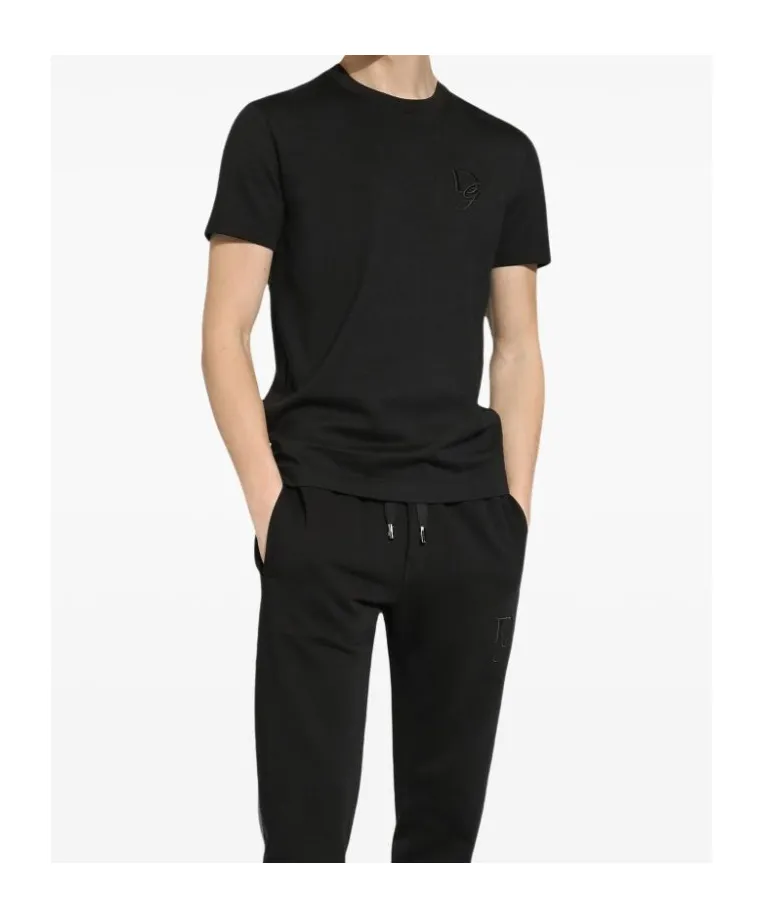 Logo Embroidered Crewneck T-Shirt