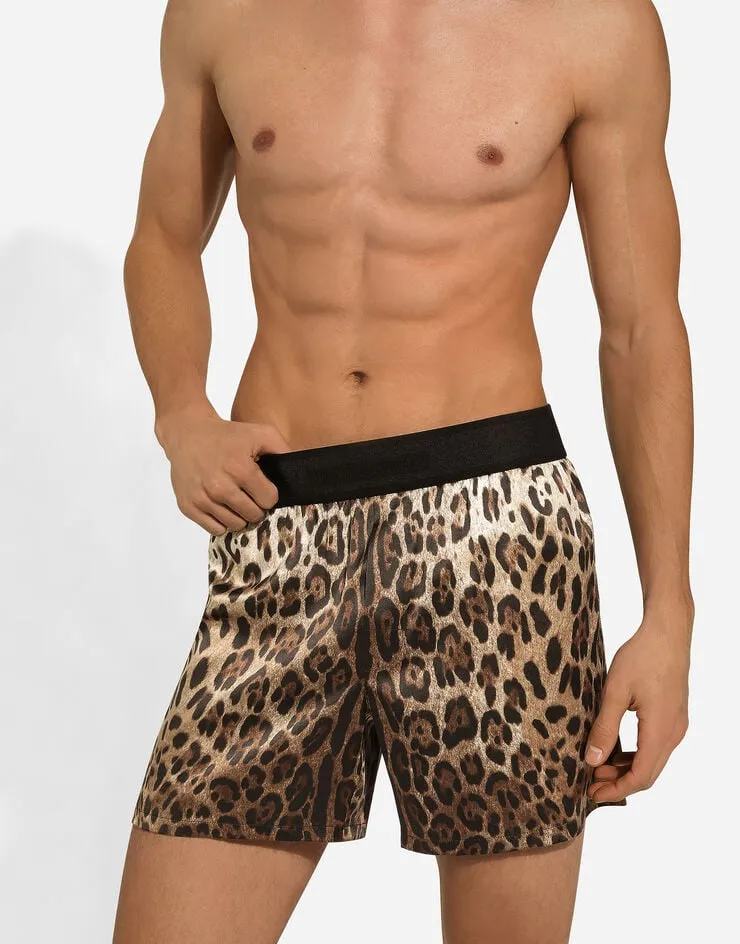 Leopard-Printed Shorts