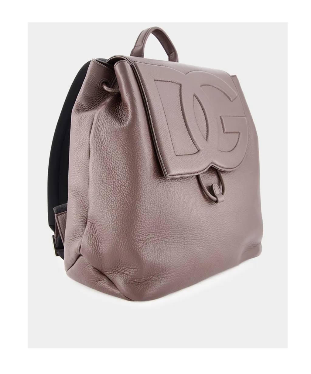 Logo Embossed Backpack