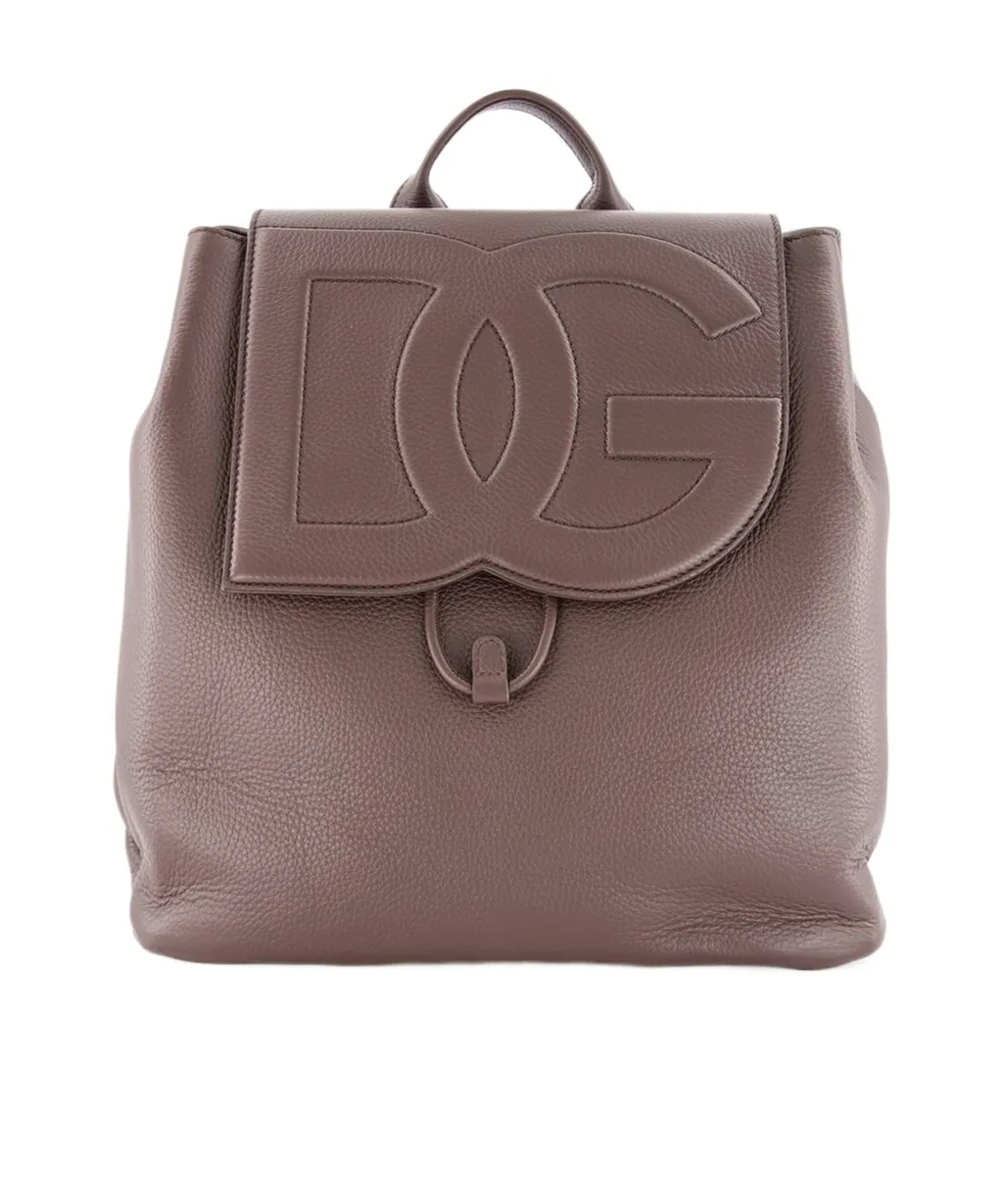 Logo Embossed Backpack