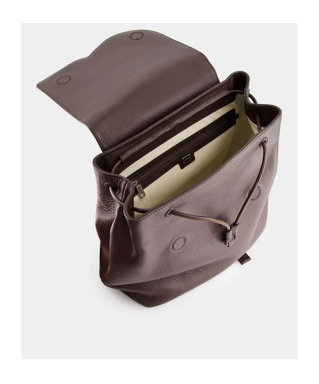 Logo Embossed Backpack