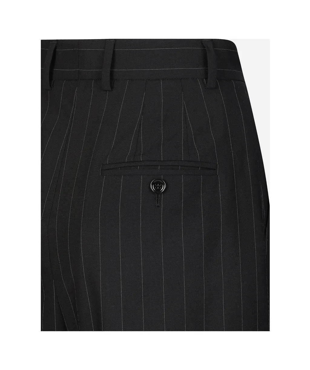 Horn Pinstripe Wool Pants