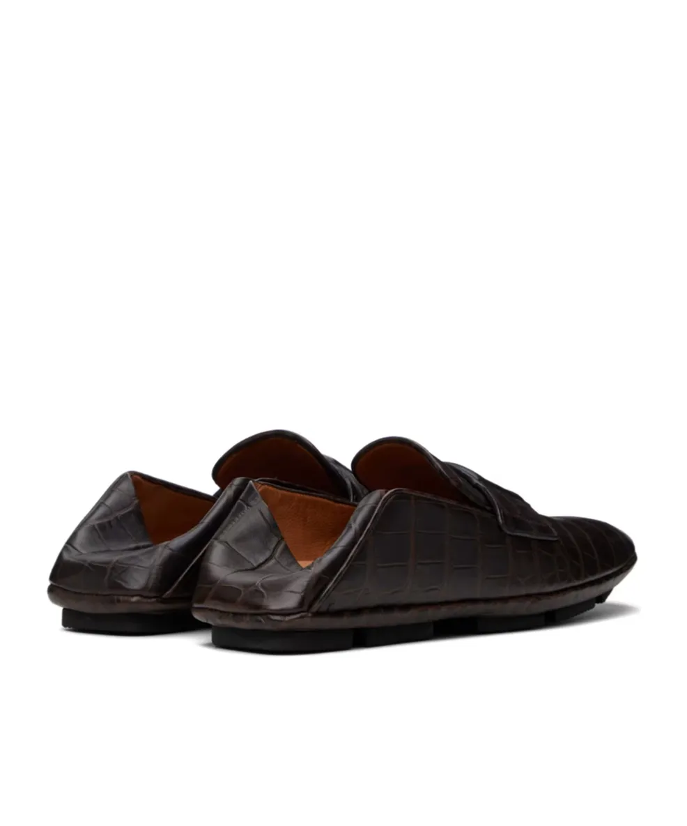 Crocodile Embossed Loafers
