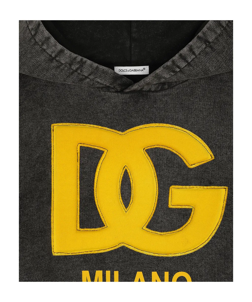 Logo-Embroidered Washed Hoodie