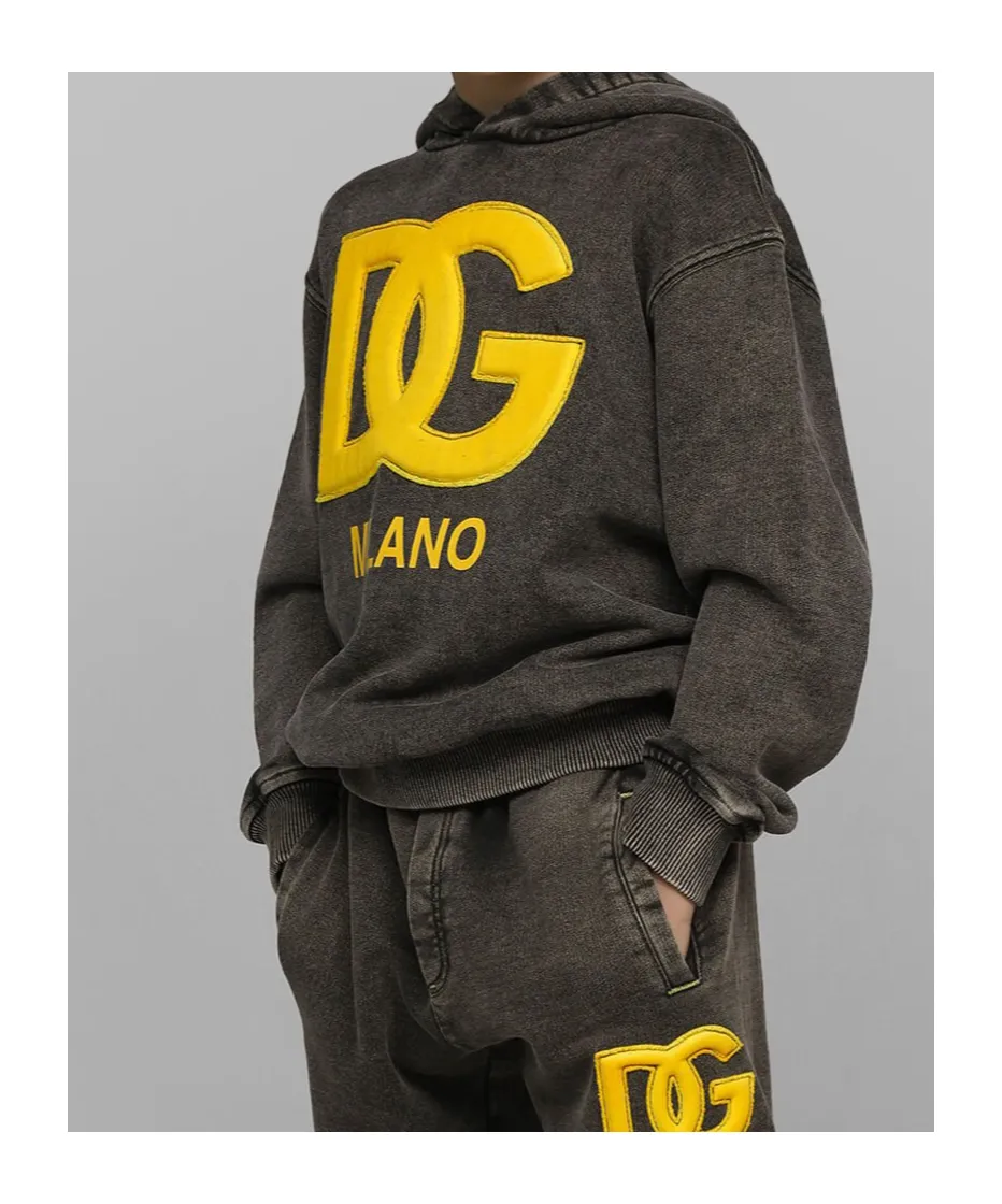 Logo-Embroidered Washed Hoodie