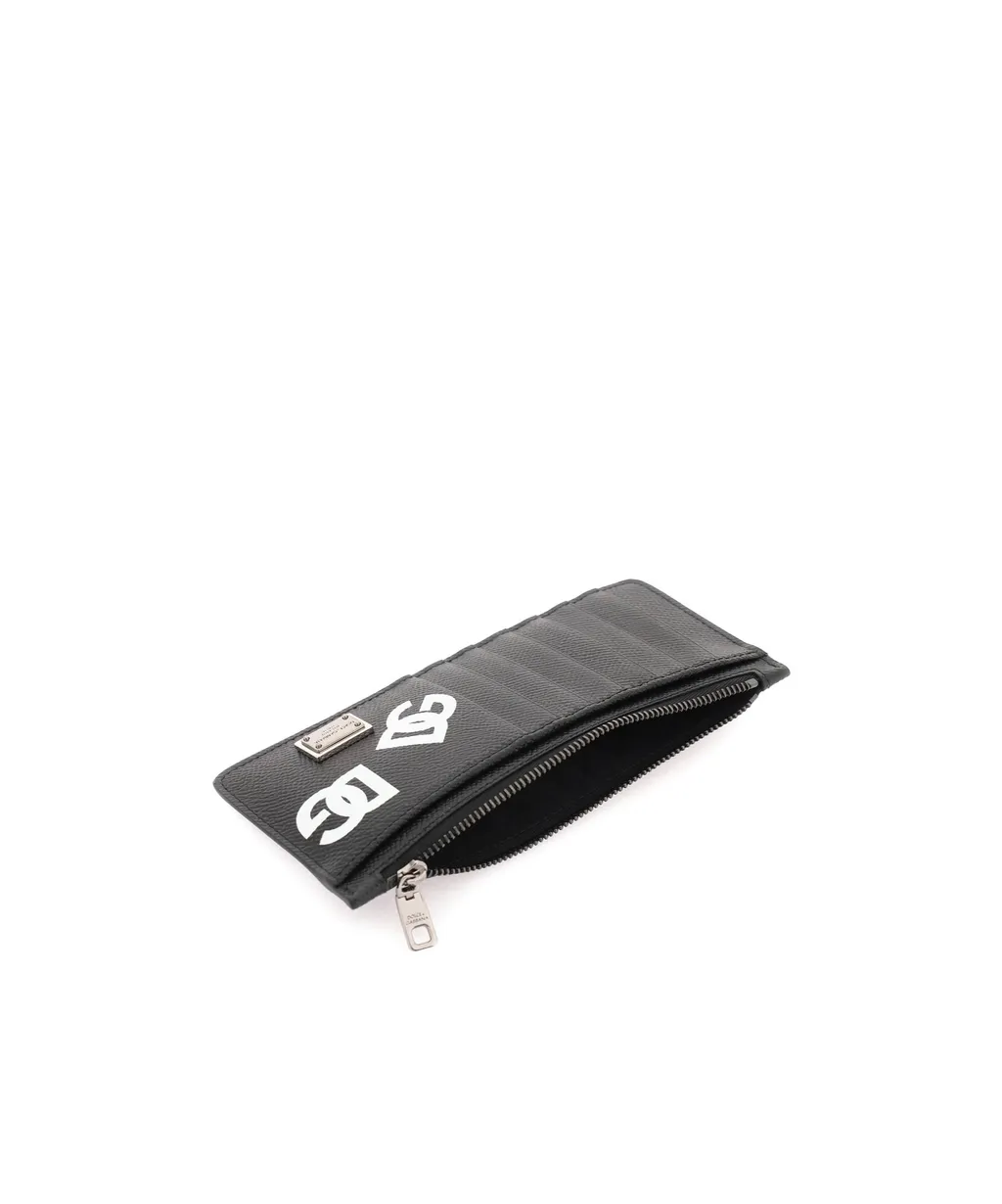 Logo-Plaque Zipped Cardholder