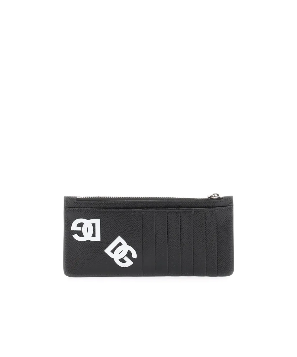 Logo-Plaque Zipped Cardholder