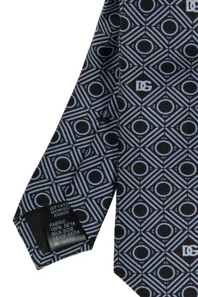 Dg Logo Jacquard Tie