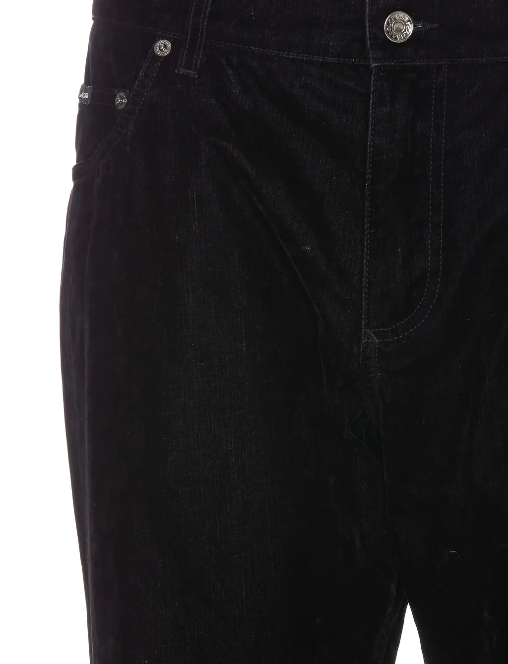 Logo Plaque Straight Leg Pants