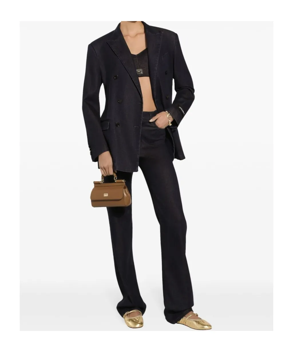 Double-Breasted Peak-Lapel Jacket