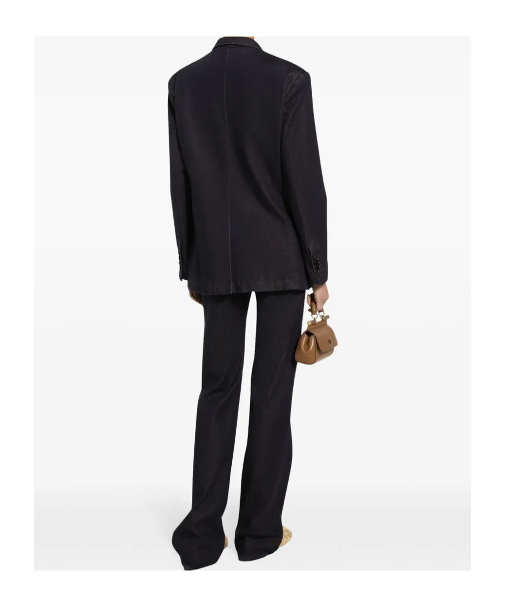 Double-Breasted Peak-Lapel Jacket