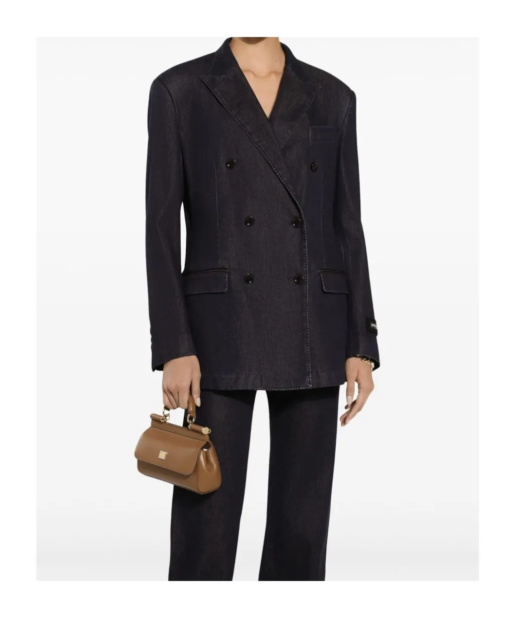 Double-Breasted Peak-Lapel Jacket