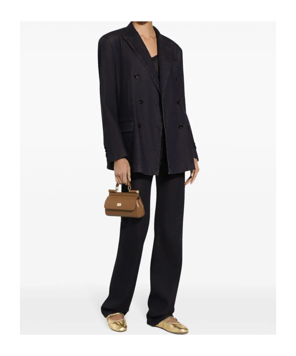 Double-Breasted Peak-Lapel Jacket