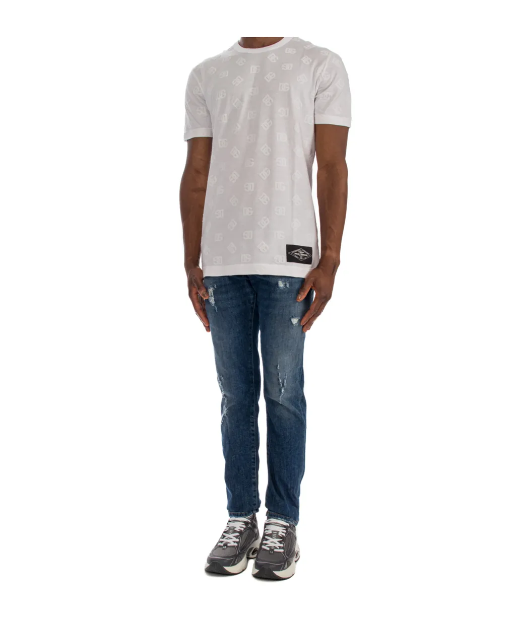Logo Patch Crewneck T-Shirt
