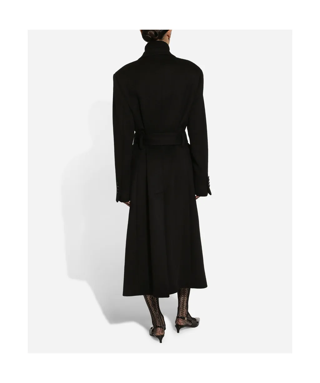 Double-Breasted Belted Coat