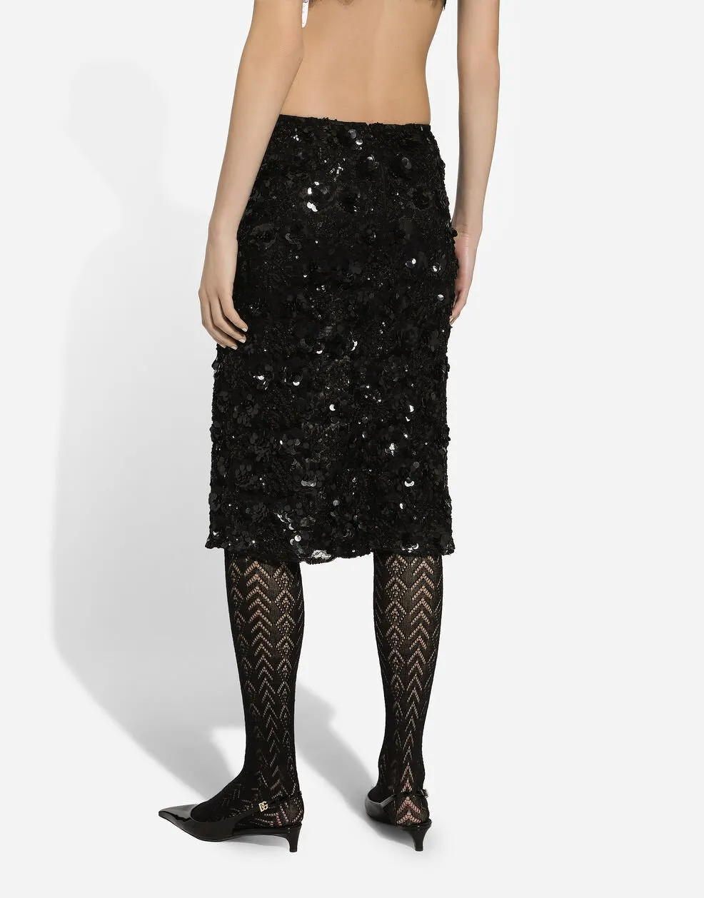 Sequin-Embellished Skirt