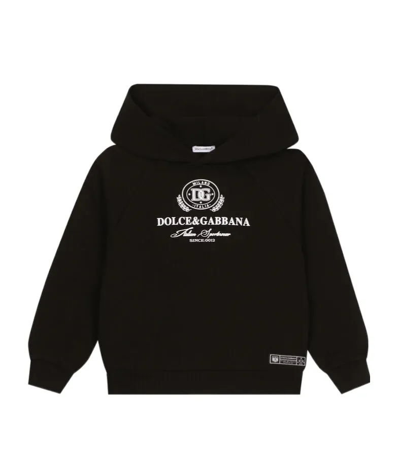 Logo Printed Long Sleeved Hoodie