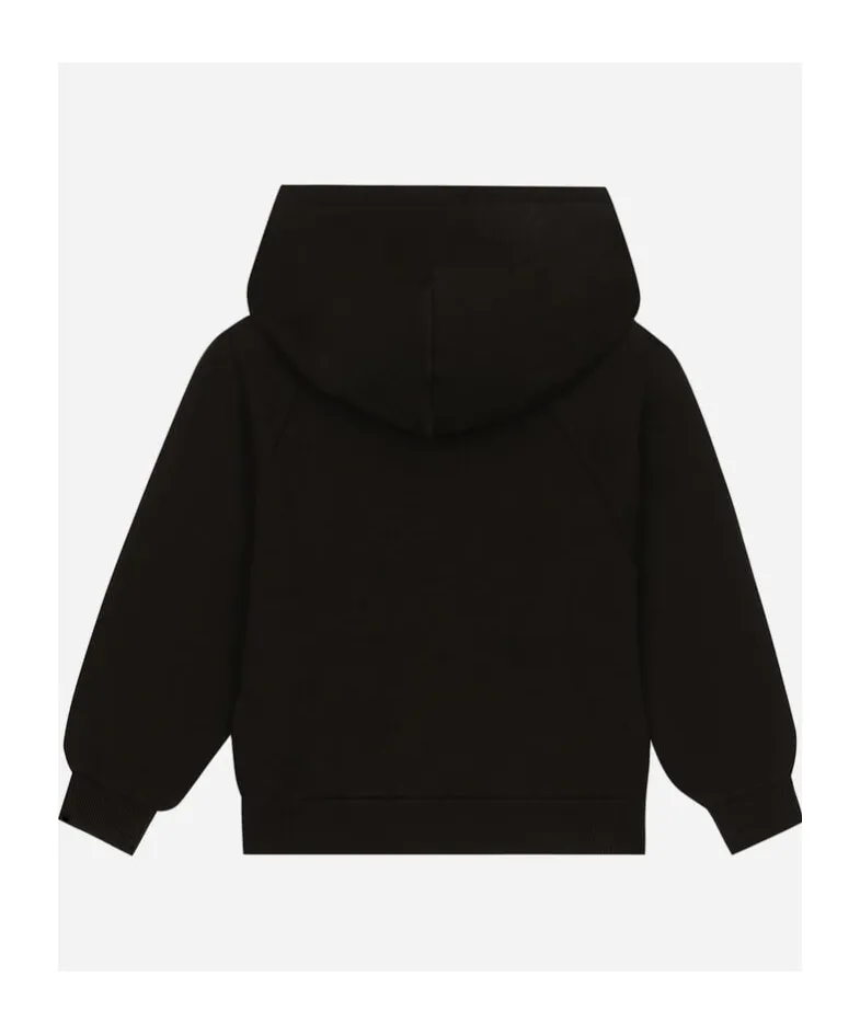 Logo Printed Long Sleeved Hoodie