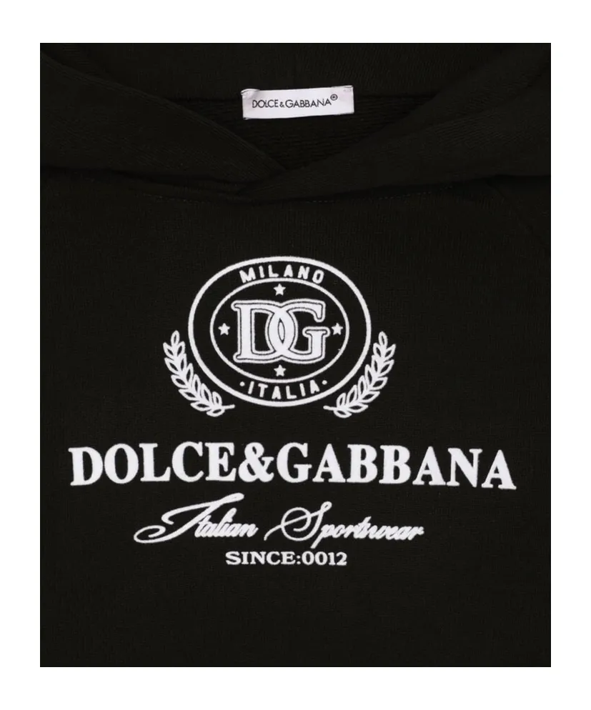 Logo Printed Long Sleeved Hoodie