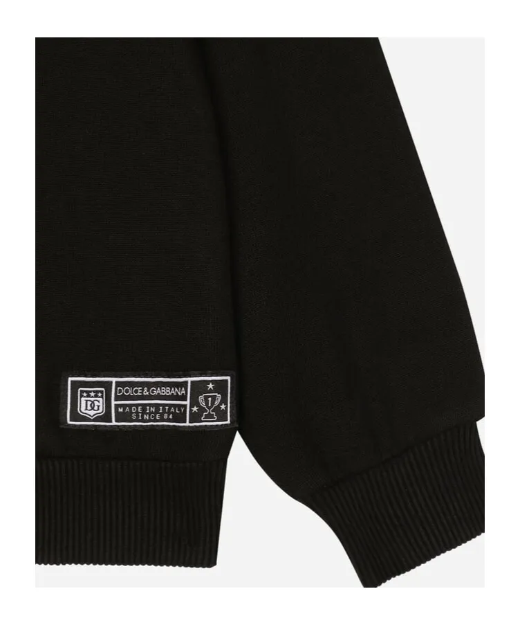 Logo Printed Long Sleeved Hoodie