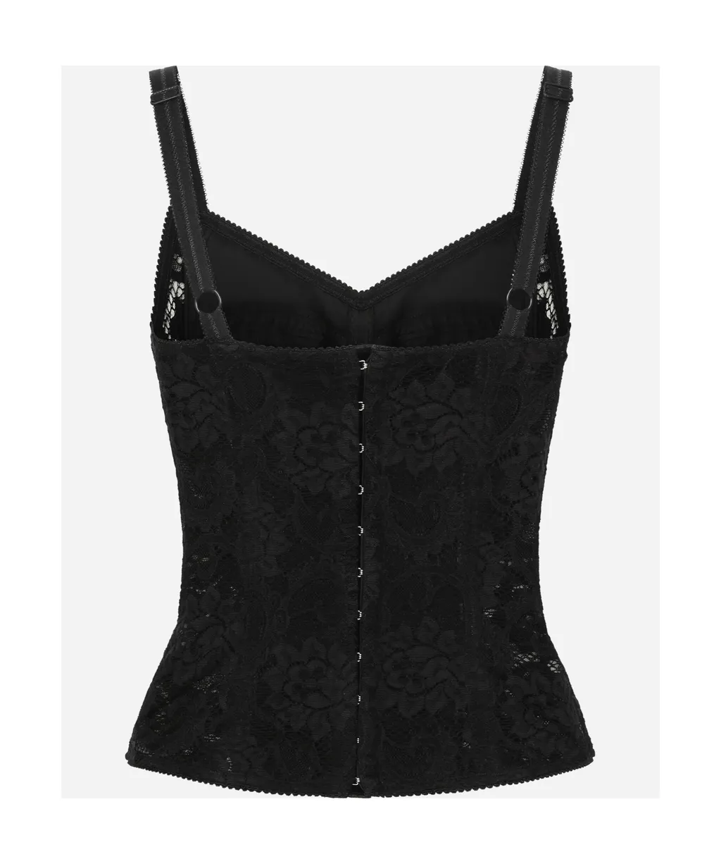 Lace Detailed Corset Top