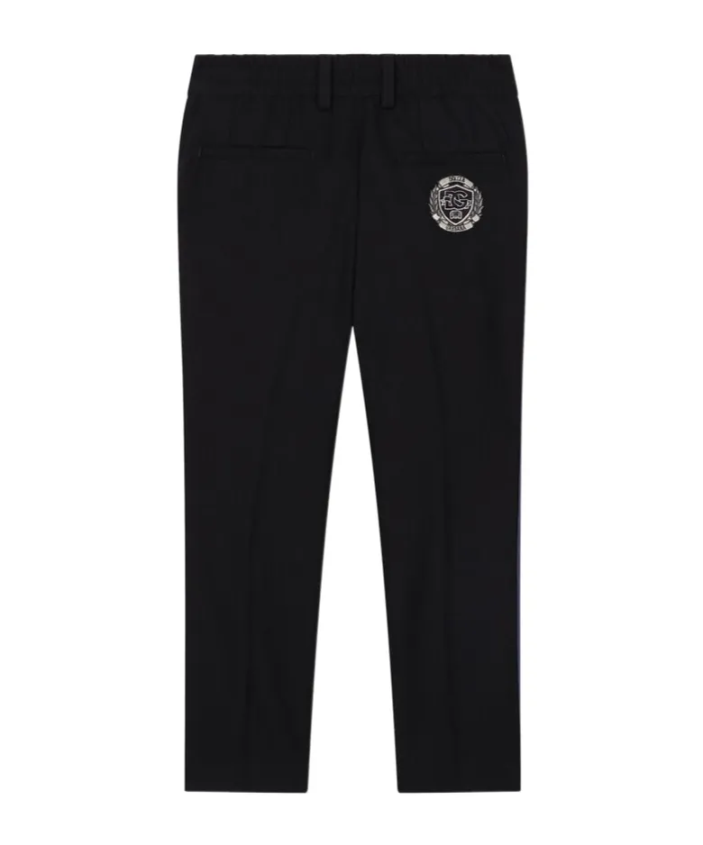 Side-Band Wool Trousers