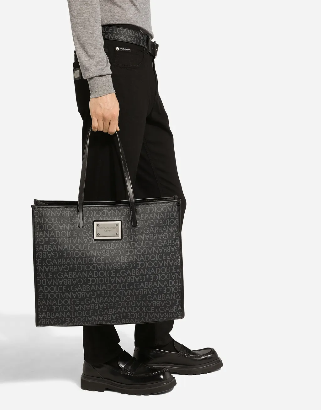 Logo Jacquard Large Shopper Bag