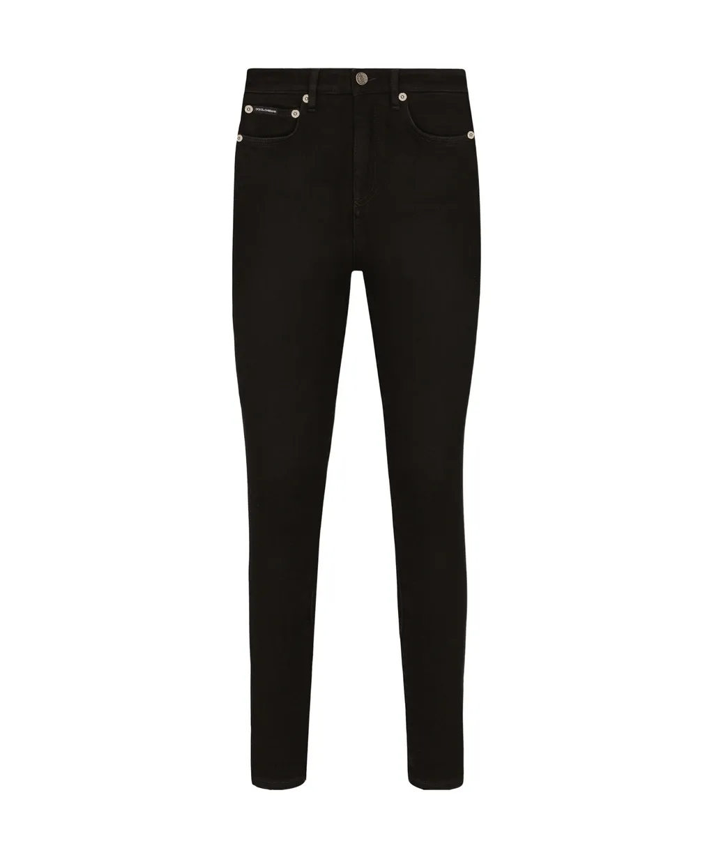 Logo Plaque Skinny Jeans