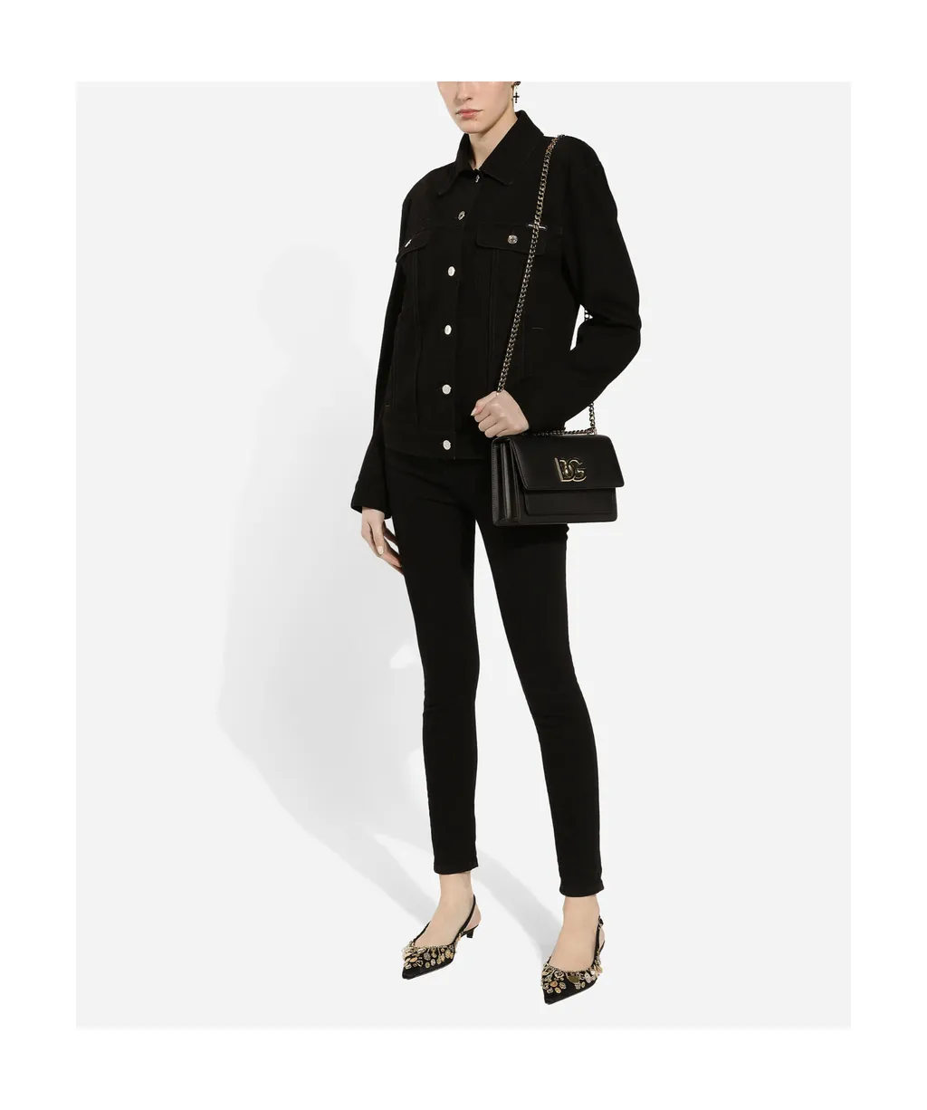 Logo Plaque Skinny Jeans