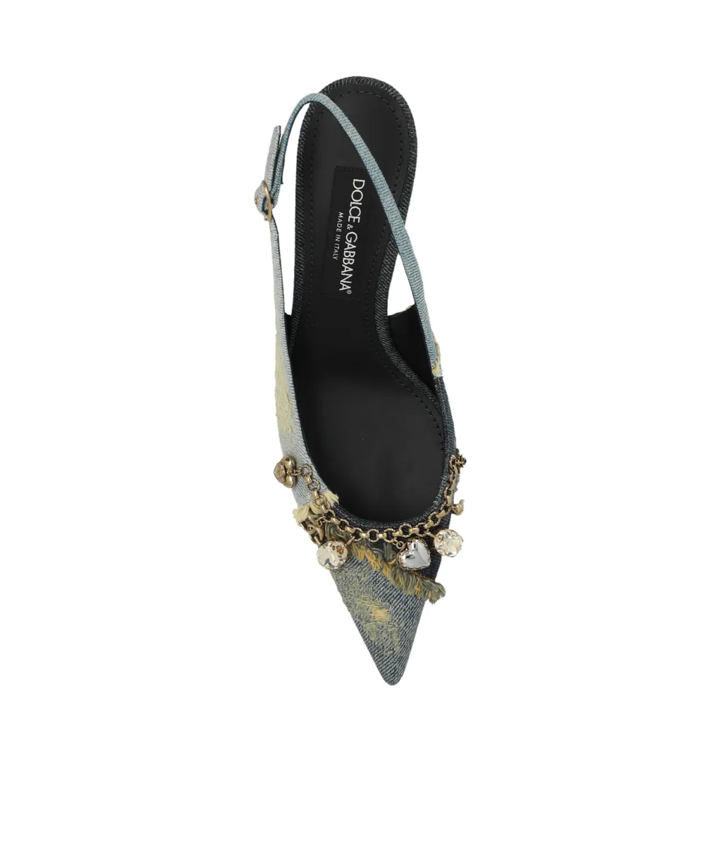 Embellished Pointed Toe Pumps